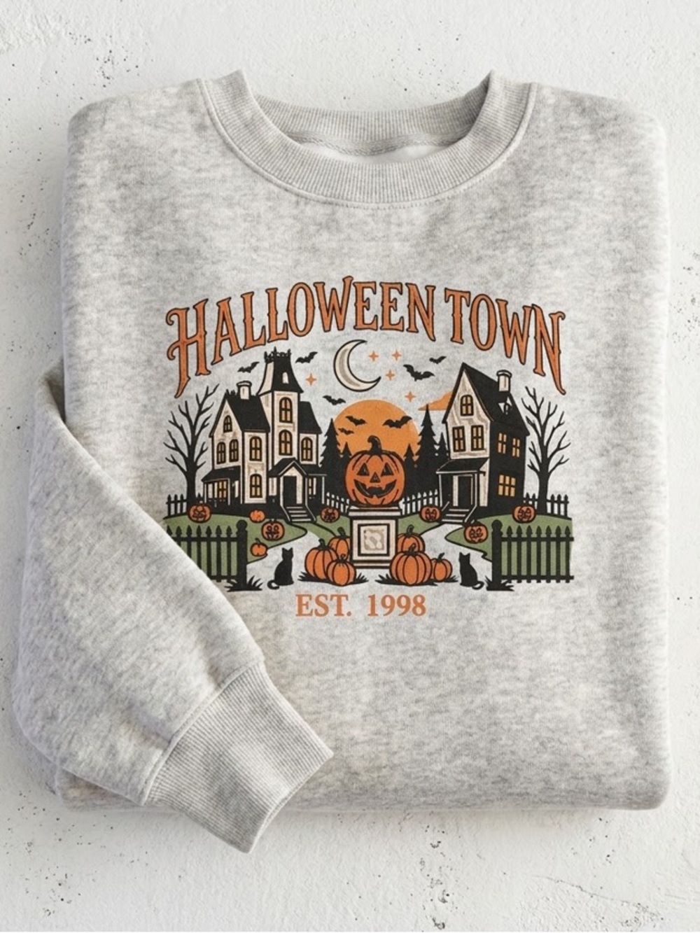 HalloweenTown Sweatshirt, Spooky Village Shirt - Picture 3 of 3